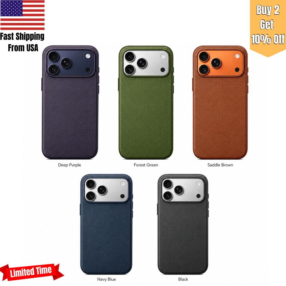 For iPhone 17 Pro Max 17 Pro TechWoven Case with MagSafe Blue Sienna & Logo