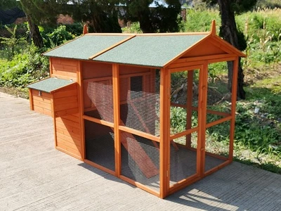 METRA Hühnerstall, Hühnerhaus, Hühnerkäfig, Auslauf, Hasenstall, Stall,XXL, extra hoch