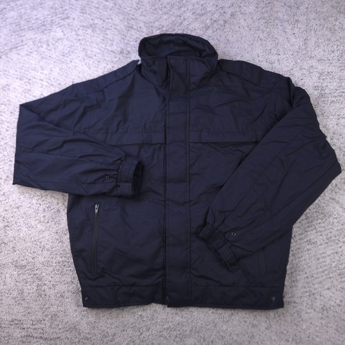 Spiewak Jacket Mens Large Reg WeatherTech Systems Deluxe Duty S3818 Black GUC