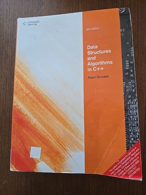 Data Structures & Algorithms C++  4th Edition Adam Drozdek Cengage Learning VG