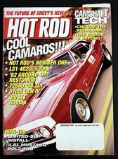 Hot Rod Magazine November 1998 Chevy V-8 Camshaft Tech Illustrated