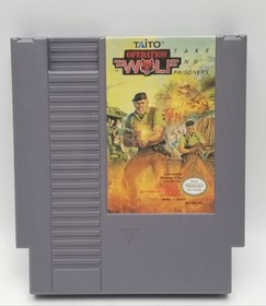 Caja Cartucho Juego Operation Wolf Nintendo NES Manual de Instrucciones Taito