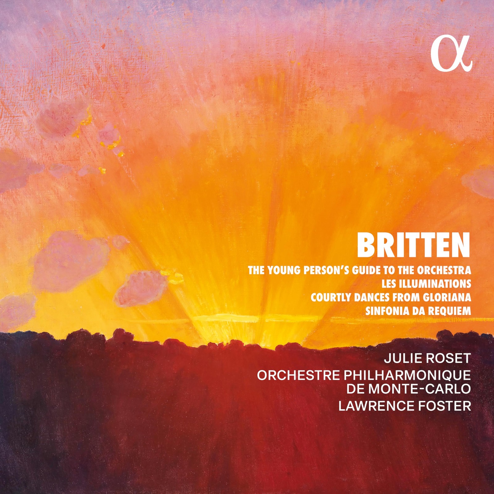 ALPHA1226 Benjamin Britten, Julie Roset, Orchestre Philharmonique de Monte-Carlo