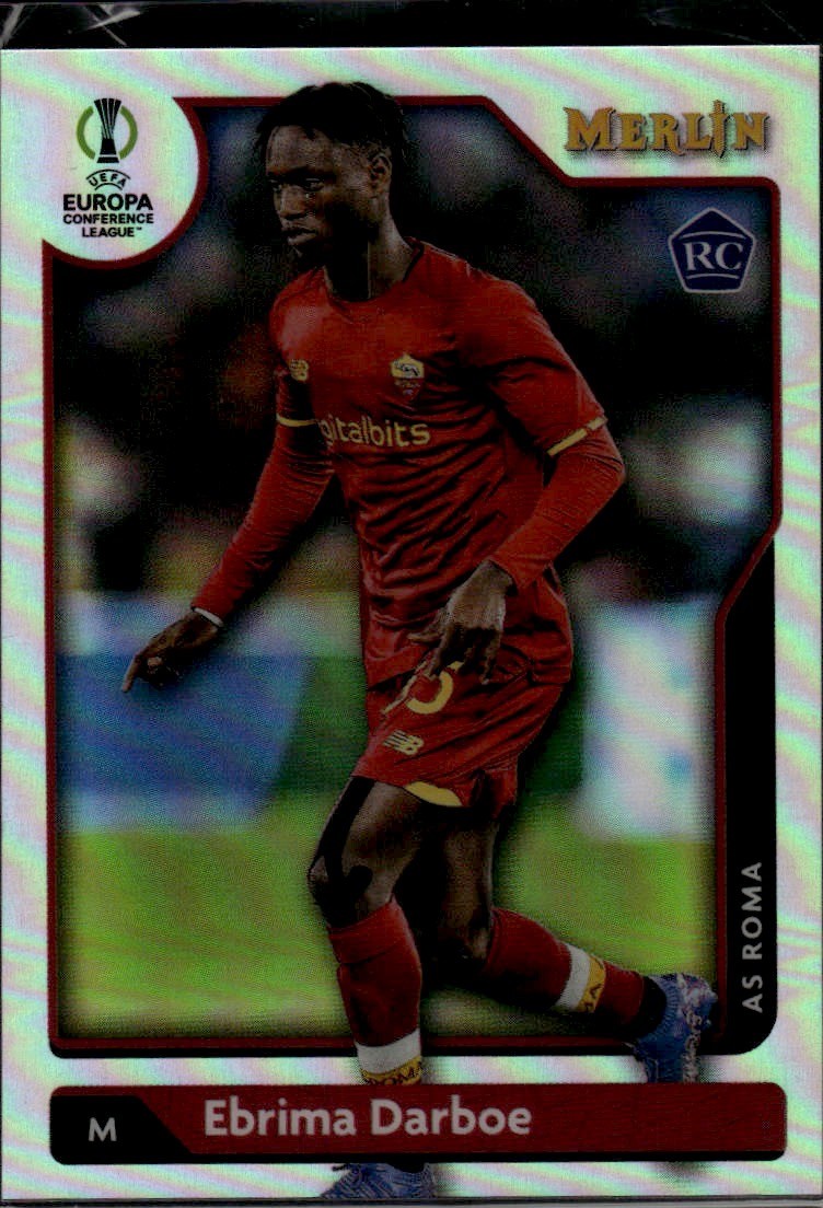 2021-22 Merlin Chrome UEFA Champions League #42 Ebrima Darboe Refractor 516a