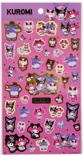 Daiso Sanrio Charakter Kuromi-Chan Sticker Seal From Japan