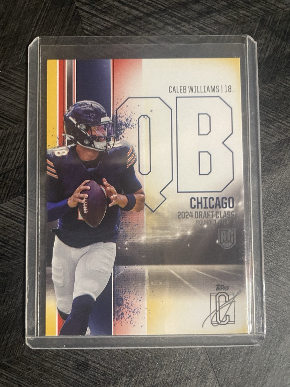 2024 Topps Signature Class - Rookies Caleb Williams #84 Red & Yellow (RC)