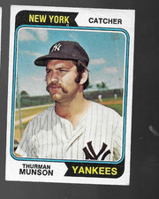1974 Topps Thurman Munson #340 New York Yankees VG