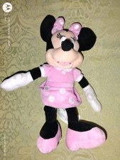 Disney Just Play Minnie Mouse Pink Polka Dot Dress 10 Inch Plush Stuffed Animal