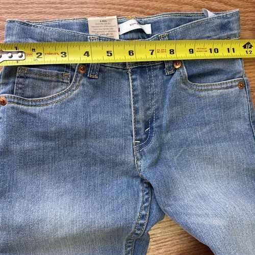 Boys Levi's Strauss 511 Jeans Regular Slim Fit Adjustable Waistband Various 6 R - Picture 7 of 8