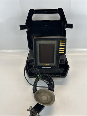 Humminbird TCR ID-1 Portable Fish Finder WORKS w Transducer Case DEPTH PORTABLE