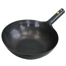 Yamada Kogyo Iron Hammered One Hand Wok (Plate Thickness 1.6Mm) 30Cm_