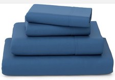 Cosy House Collection Luxury Bamboo Viscose Blend Queen/4pcs .Set Color Navy,New