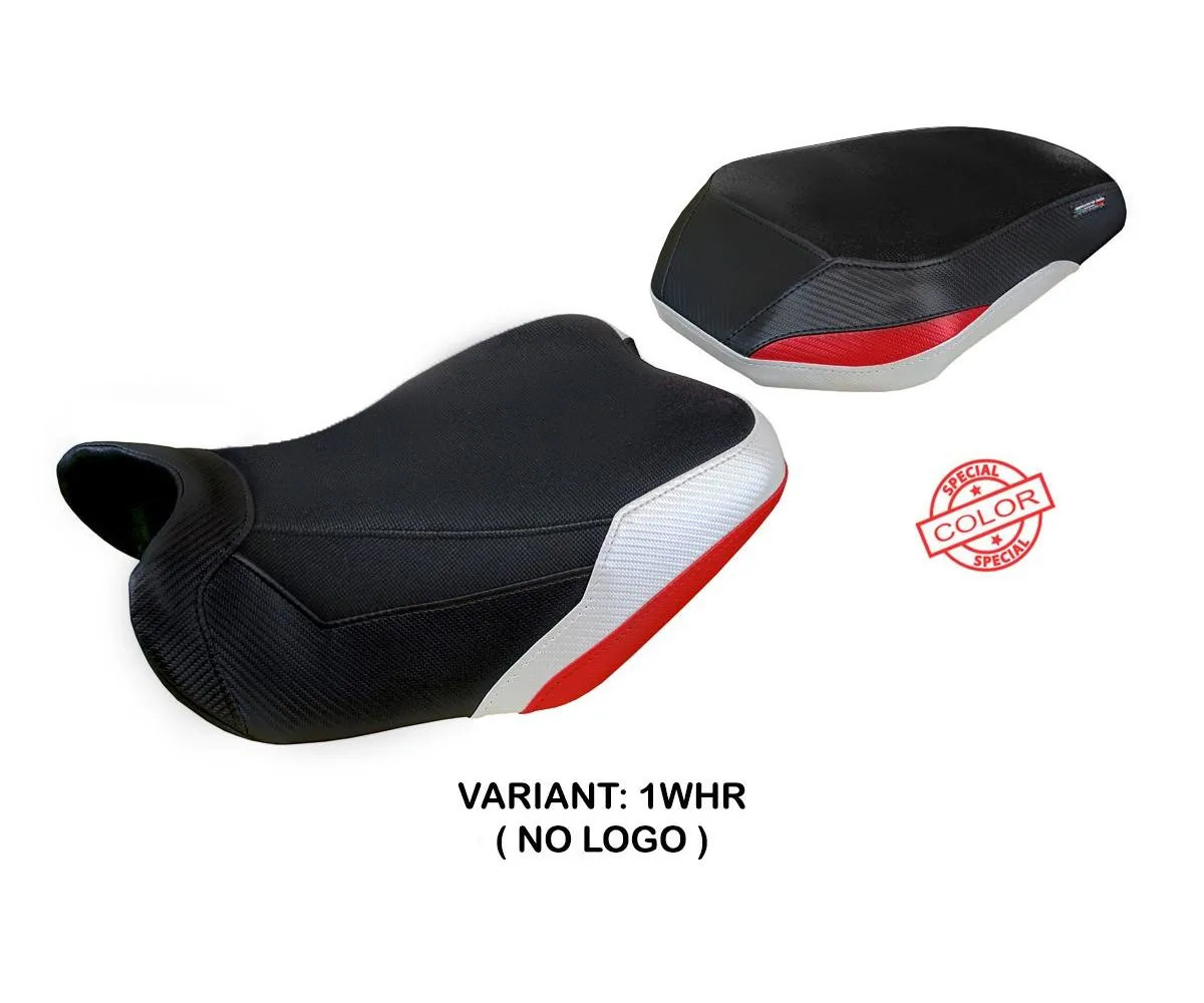 Seat saddle cover Taisha White-Red WHR Tpz compatible BENELLI TRK 702 2023 2026
