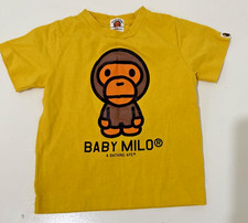 Babe Kids A Bathing Ape Baby Milo Kids Yellow Short Sleeve Tee Shirt Size 110