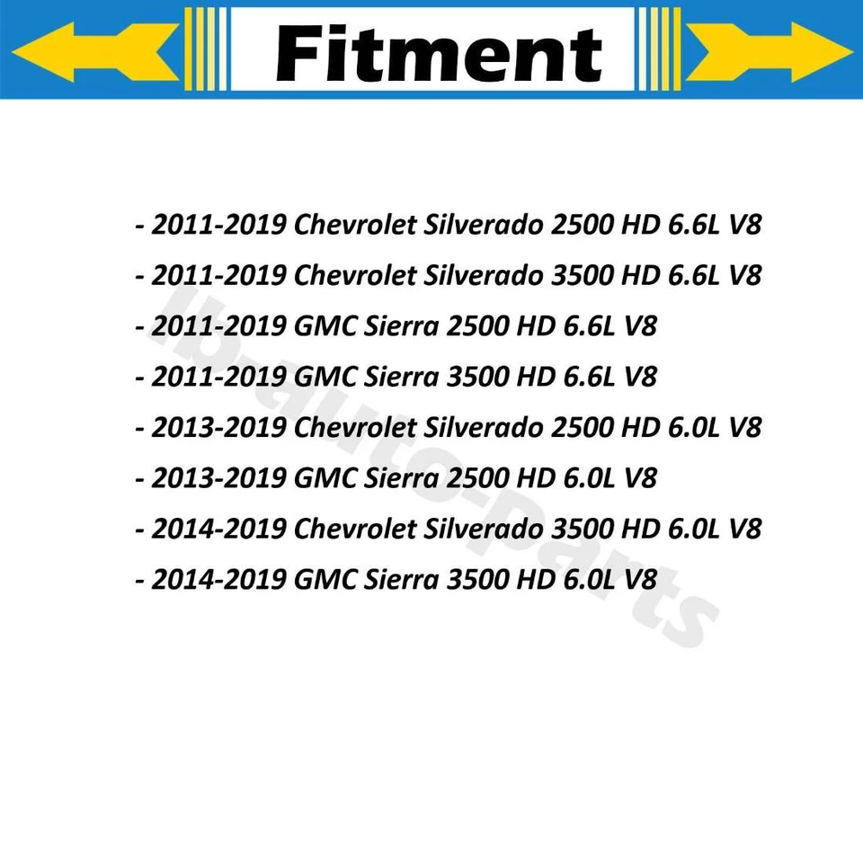 Pinzas de freno delanteras traseras 4x para Chevrolet Silverado 3500 HD 2011-2019 6,6 L Foto 2 de 4