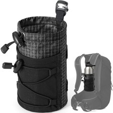 Water Bottle Holder Pouch with Hook Buckle, Backpack Water Bottle Holder Mesh...