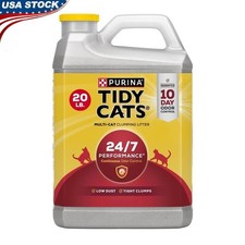 Clumping Cat Litter Low Dust Odor Control 24/7 Freshness Multi Cat Use 20 lb