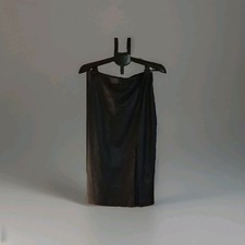 Express Black Faux Leather Pencil Skirt Knee Length Medium Polyurethane
