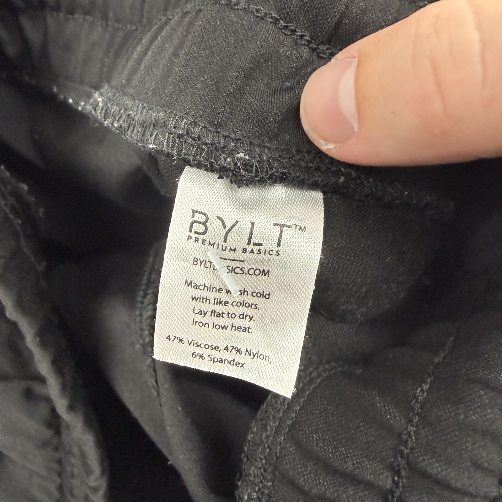 BYLT Elite Jogger Pants Mens Medium Black Athletic Tapered Cuffed Stretch Tech