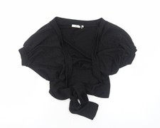 Womens UK Size 6 New Look Black Shrug Jumper