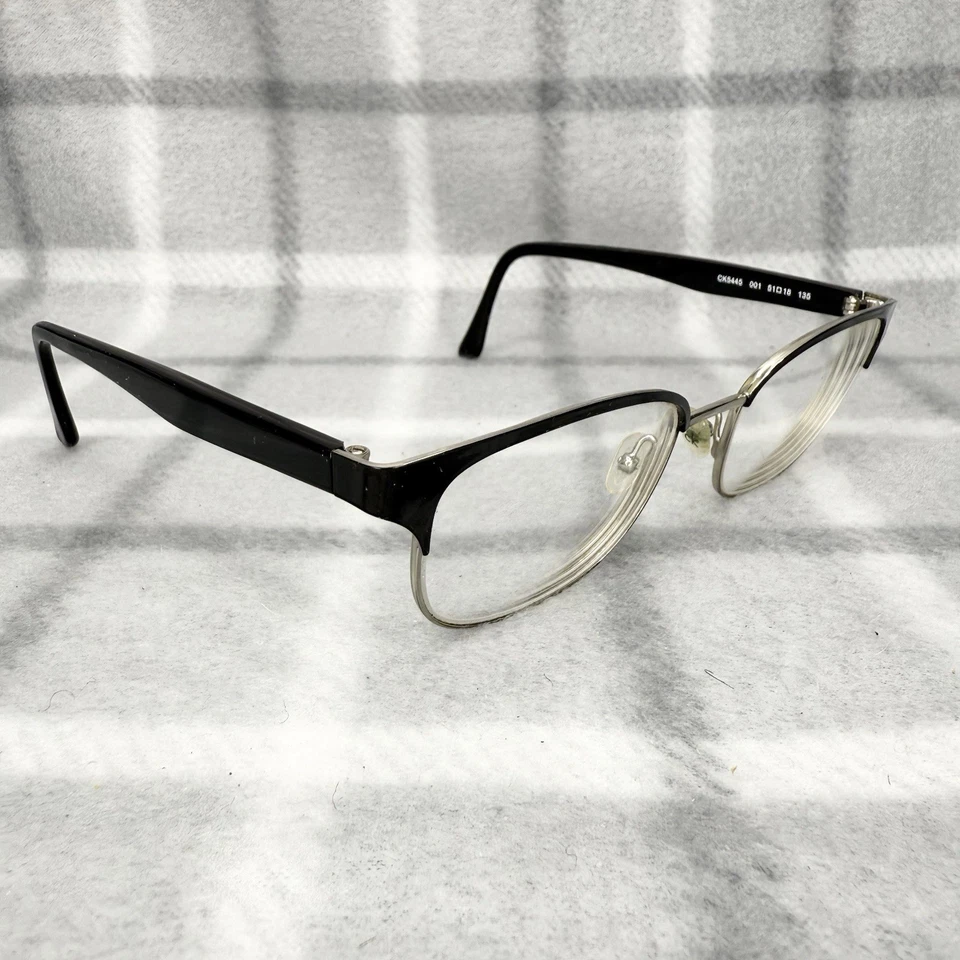 Monturas de gafas Calvin Klein CK5445 001 negro 51-18-135 metal plástico club Foto 3 de 4