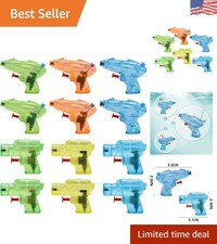 Assorted Mini Water Guns 12 Colorful Squirt Toys for Outdoor Play Parties