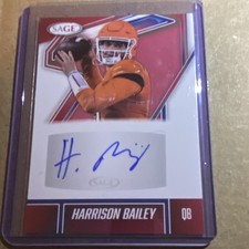 SAGE 2023 Harrison Bailey #A-110 Football Autograph Sports Trading Card