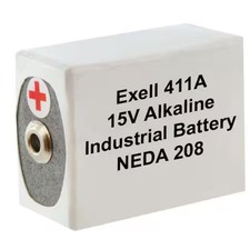 EXELL BATTERY 411A 411A Alkaline 15V Battery Replaces NEDA 208, 10F20, BLR121
