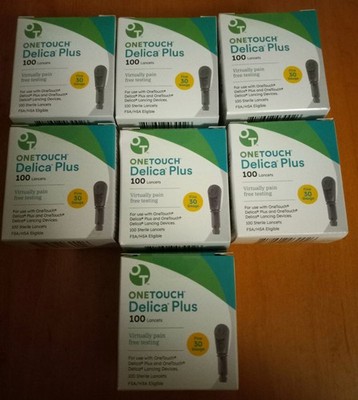 700 OneTouch Delica Plus 30G Lancets 700 Units