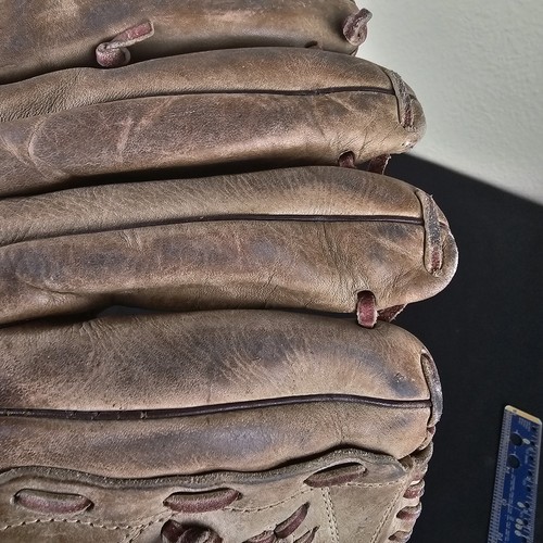 Ted Williams Flex Action Baseball Glove Leather RHT Sears Roebuck Broken in 1960 - Picture 14 of 16