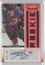 2012-13 Certified Freshman Fabrics Mirror Red 15/100 Tyson Barrie #180 Auto 0c3