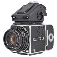 Hasselblad 503CXi with Planar C 80mm f2.8 Metered PME Prism Finder A12 Film Back