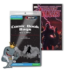 BCW Current/Modern Resealable Comic Bags 100ct Pack FREE SHIP