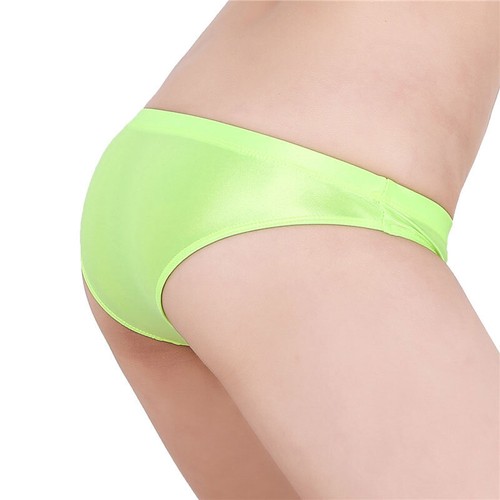 Womens Mens Silky Shiny Satin Glossy Wet Look Knickers Briefs Underwear Panties - Picture 8 of 17