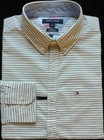 White Button-Down Striped Casual Shirts & Tops for Men