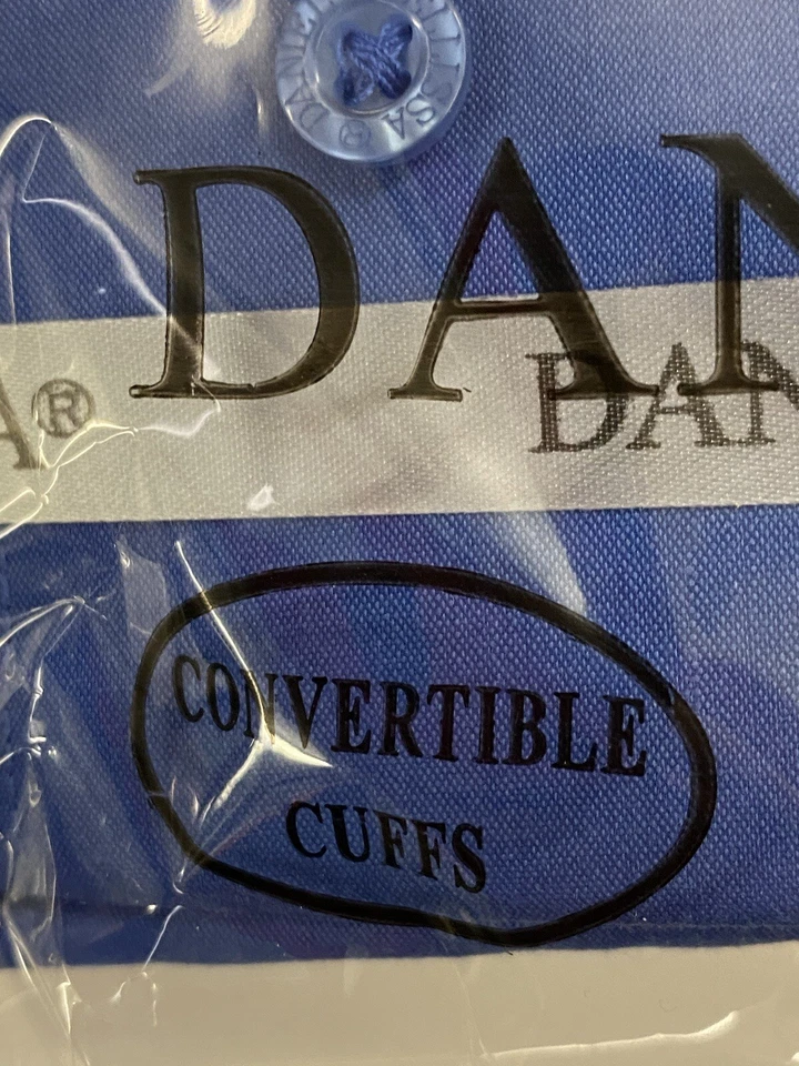Camisa de vestir para hombre Daniel Ellissa DS3001 azul real convertible puño” Foto 4 de 4