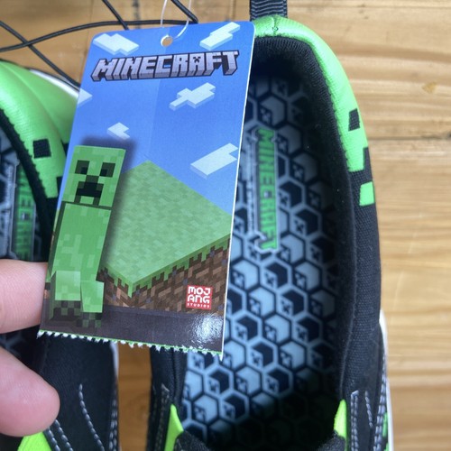 Minecraft Shoes Size 6 Mens 6 Youth 7.5 Women’s Slip On Non Marking Gaming - Picture 5 of 6
