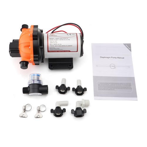 80PSI 26.5LPM High Pressure Deck Water Pump Kit Wash Down Self-Priming 12V NSW - Picture 12 of 22