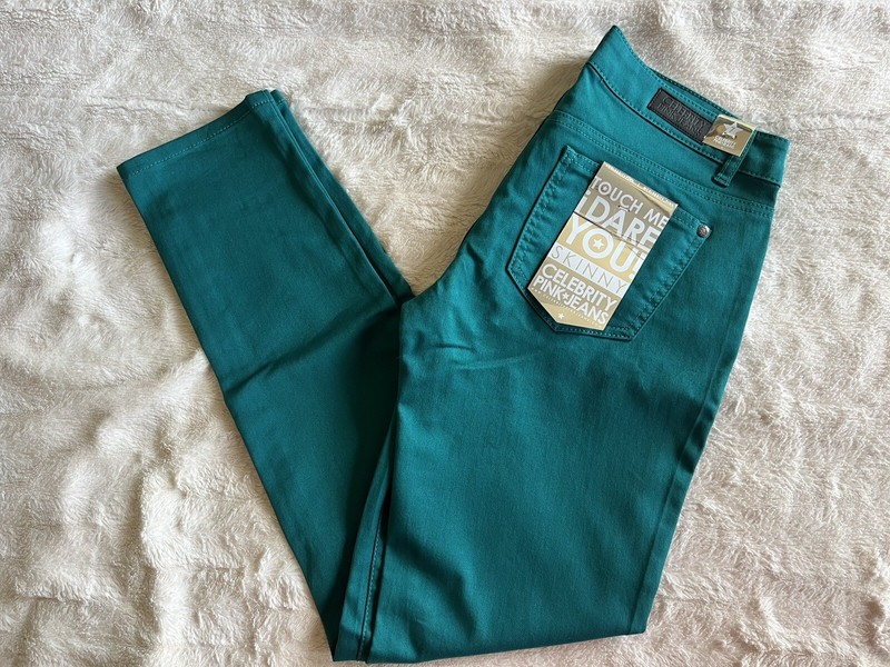 Celebrity Pink Royal Green Skinny Jeans (NWT)