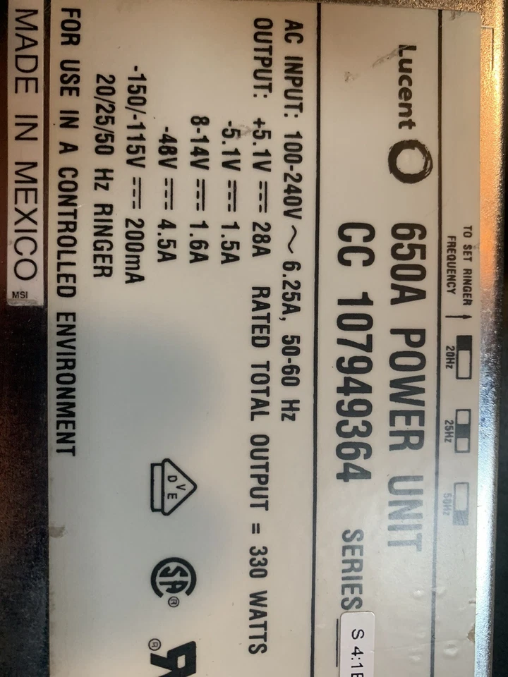 Fuente de alimentación Avaya 650A Foto 3 de 3