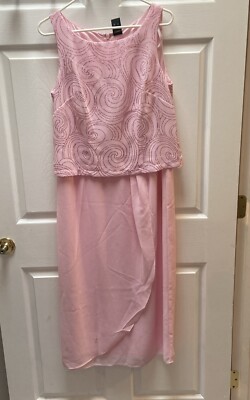 Womans Evening Dress  Polyester Zip Size 8