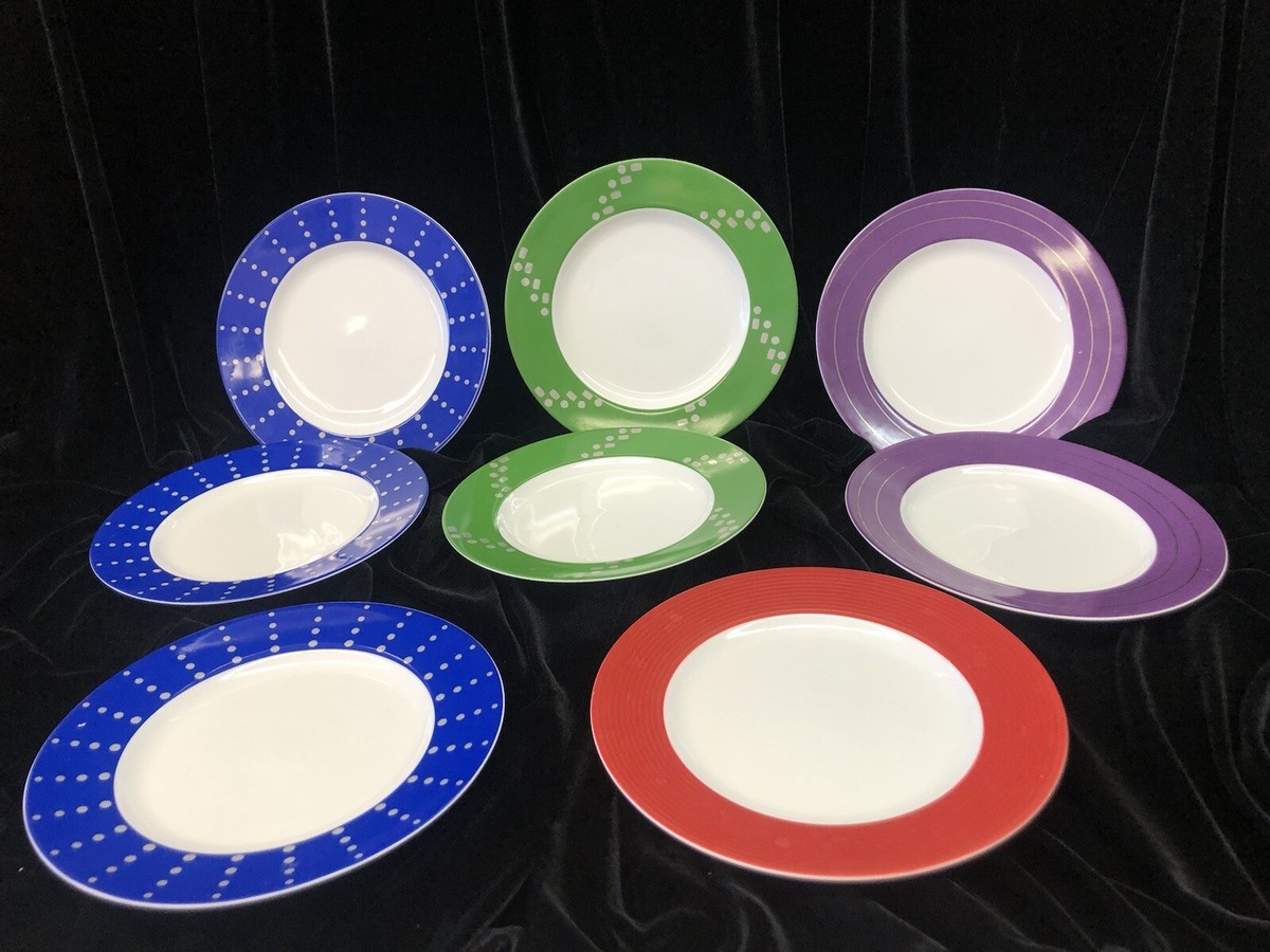 Mikasa Salad Plates Cheers Colors Set