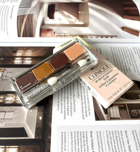 Clinique All About Shadow Quad - 03 Morning Java Mirrored Compact Brand-new Box - Picture 3 of 6
