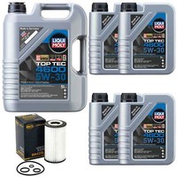 MotoröL Set 4600 5W-30 Liqui Moly 9 Liter + ÖLfilter FüR Mercedes R-Klasse W251