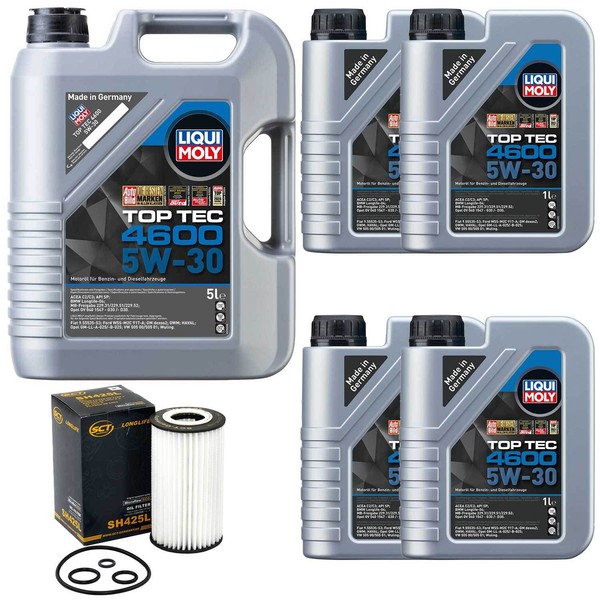 MotoröL Set 4600 5W-30 Liqui Moly 9 Liter + ÖLfilter FüR Mercedes R-Klasse W251-image