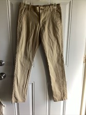IZOD Performance Stretch Pants, Big Boy's Sz 16R, Khaki Beige .EUC W30X29 Ins