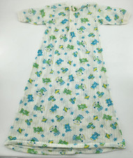 Vintage 70s 80s JCPenney Toddletime Infant Baby Long Sleep Gown L/S 14.5-18 Lbs.