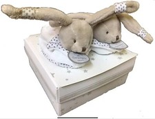 Doudou et Compagnie RATTLE Baby Bunny Booties Slippers - Mes Chaussons New 0-3m