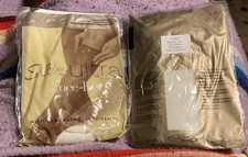6 Pairs 2-Pk Silkies Ultra Knee-Hi Graduated Compression Regular White NOS VTG