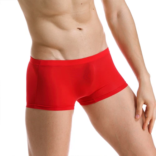 Men Ultra-thin Boxer Shorts Soft Slip Underwear Sexy Low Waist Briefs Panties US - Picture 65 of 92